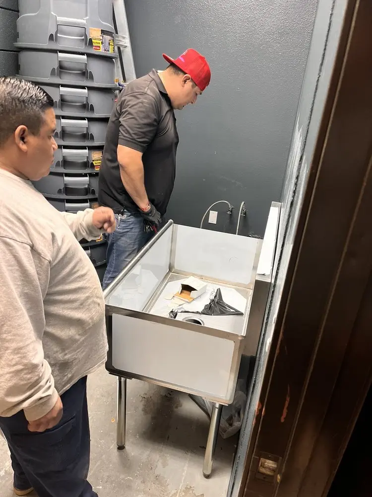 Commercial plumbing and sink installation in Rivercliff