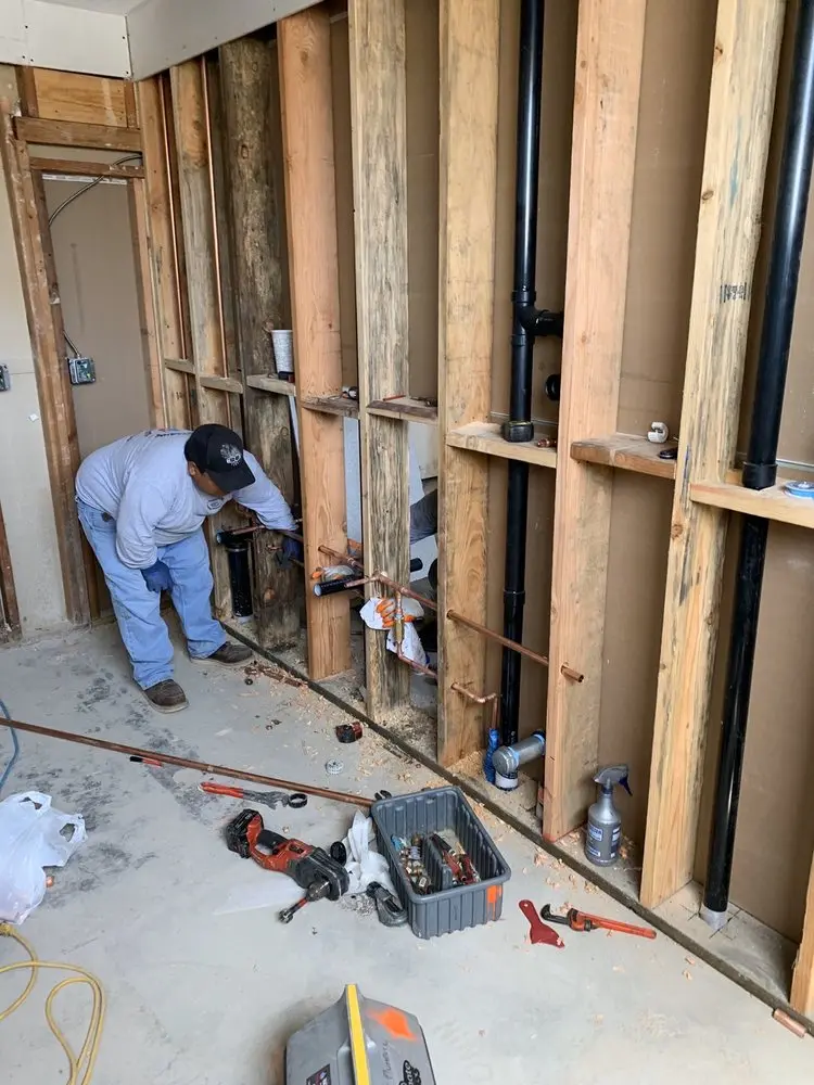 Commercial rough-in plumbing for Water Heater Replacement in Rivercliff